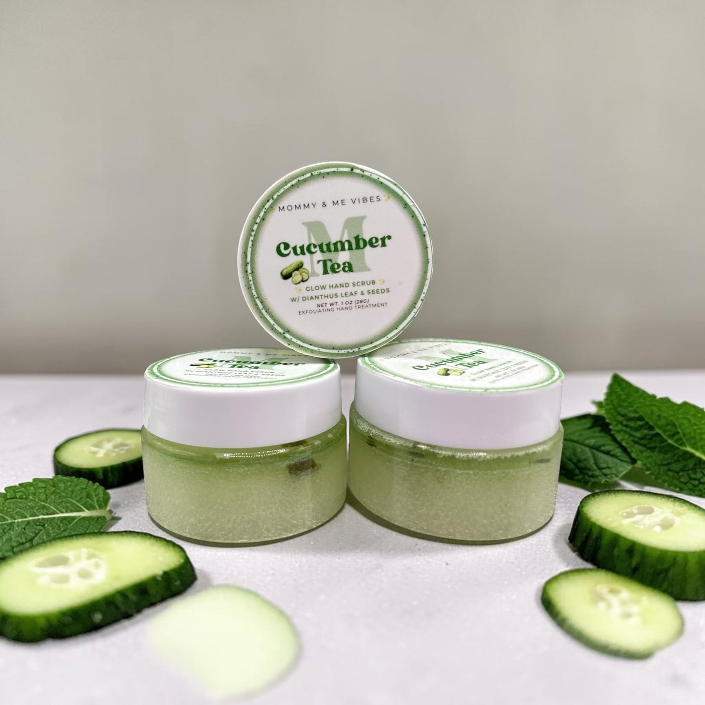 🥒 Cucumber Tea Hand Scrub 🫧