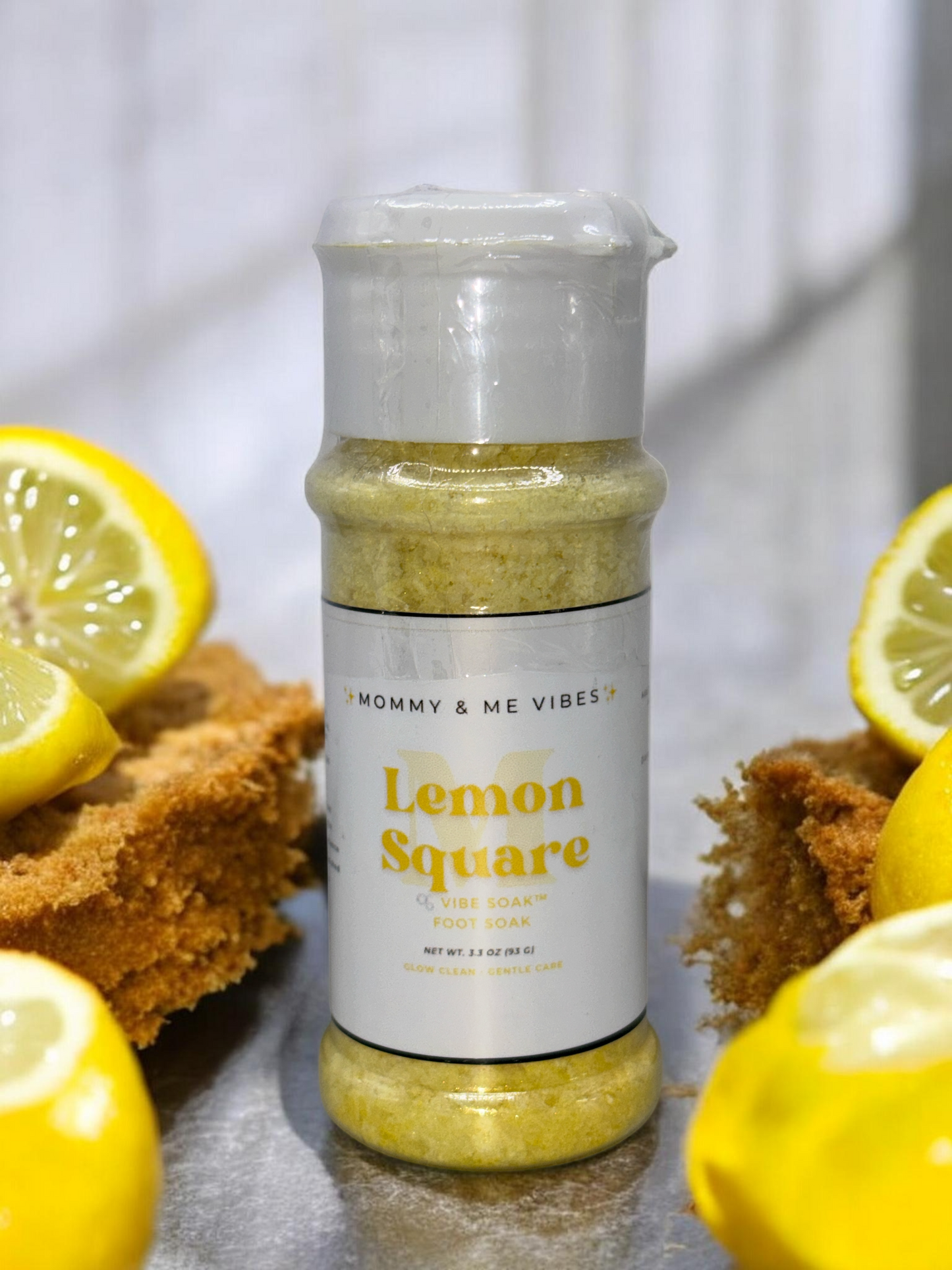 Lemon Square Vibe Soak™ – Bright & Glow Foot Soak 🍋