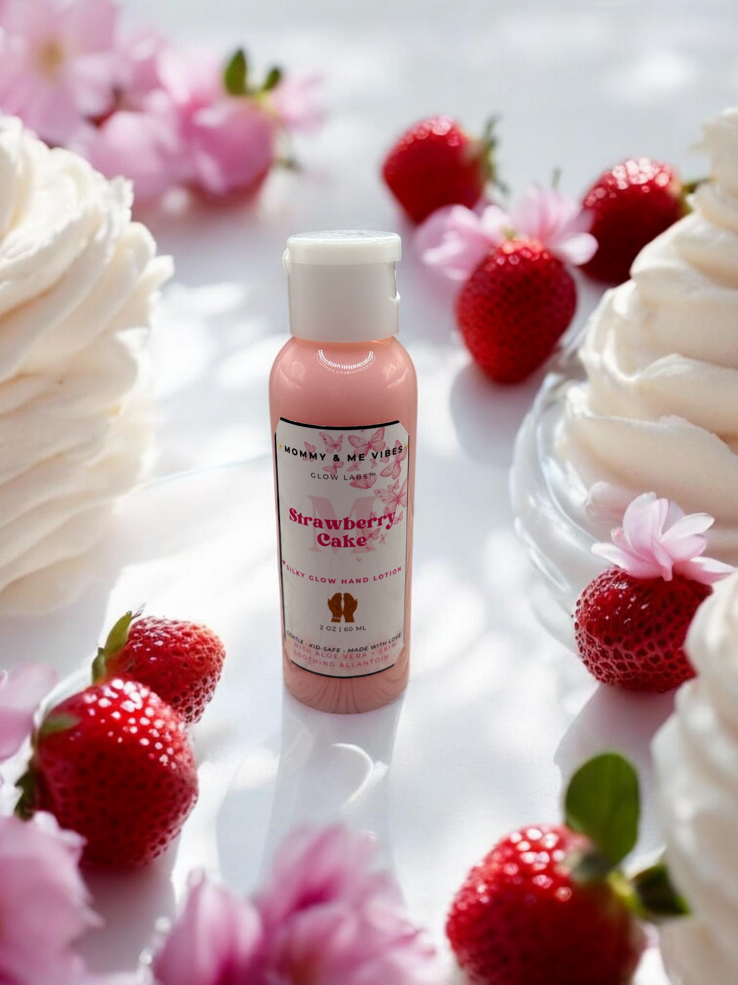 Hand Lotion – Strawberry Cake Glow 🍓🍰✨