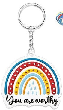🌈 Inspirational Rainbow Keychains