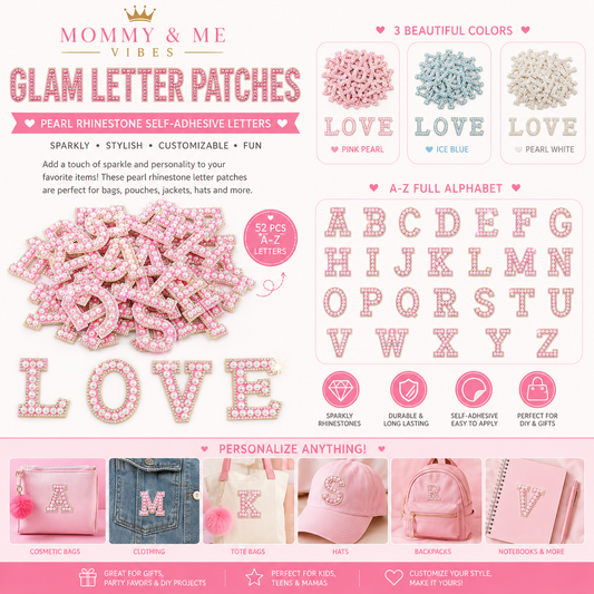 ✨ Glam Letter Patches