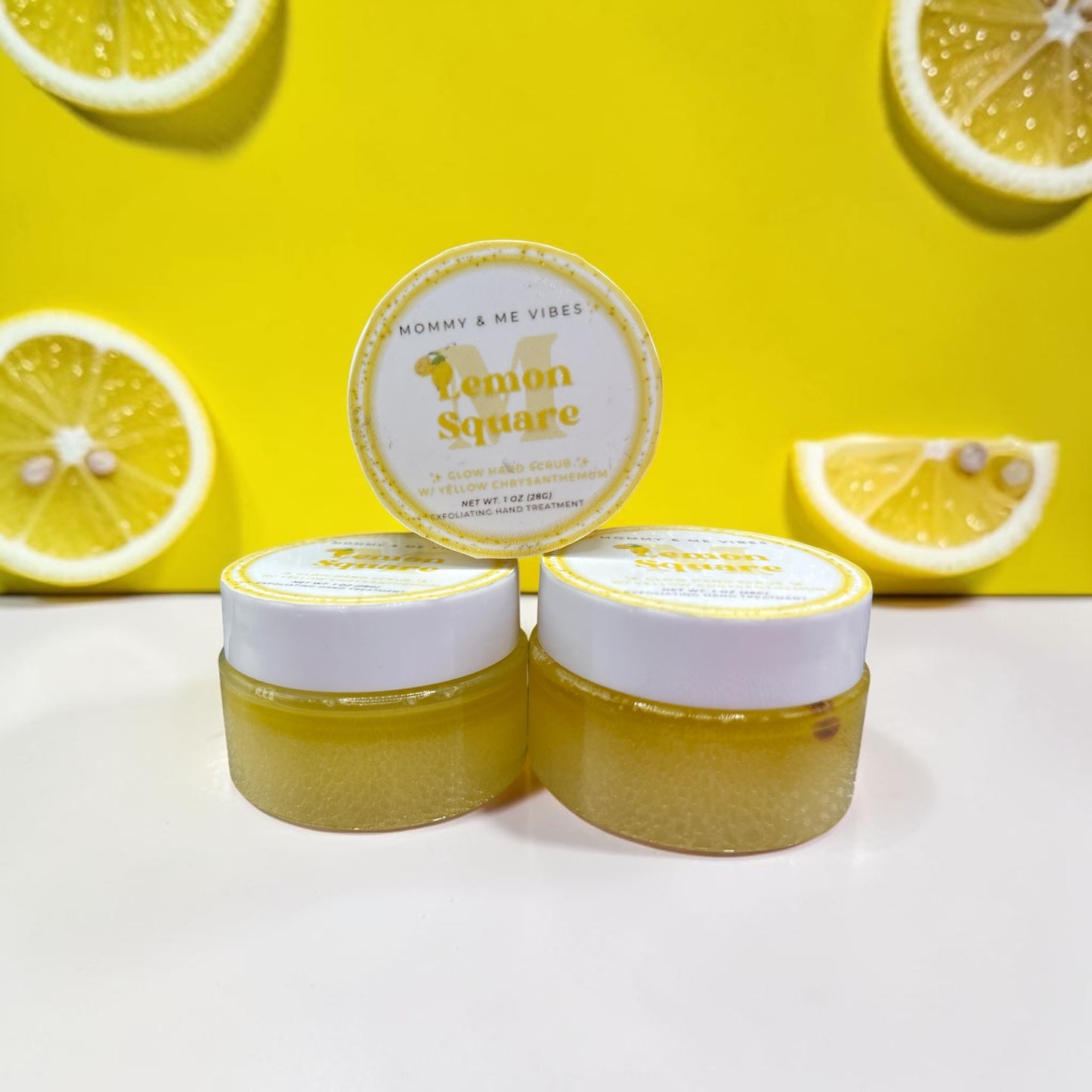 🍋 Lemon Square Glow Hand Scrub 🫧