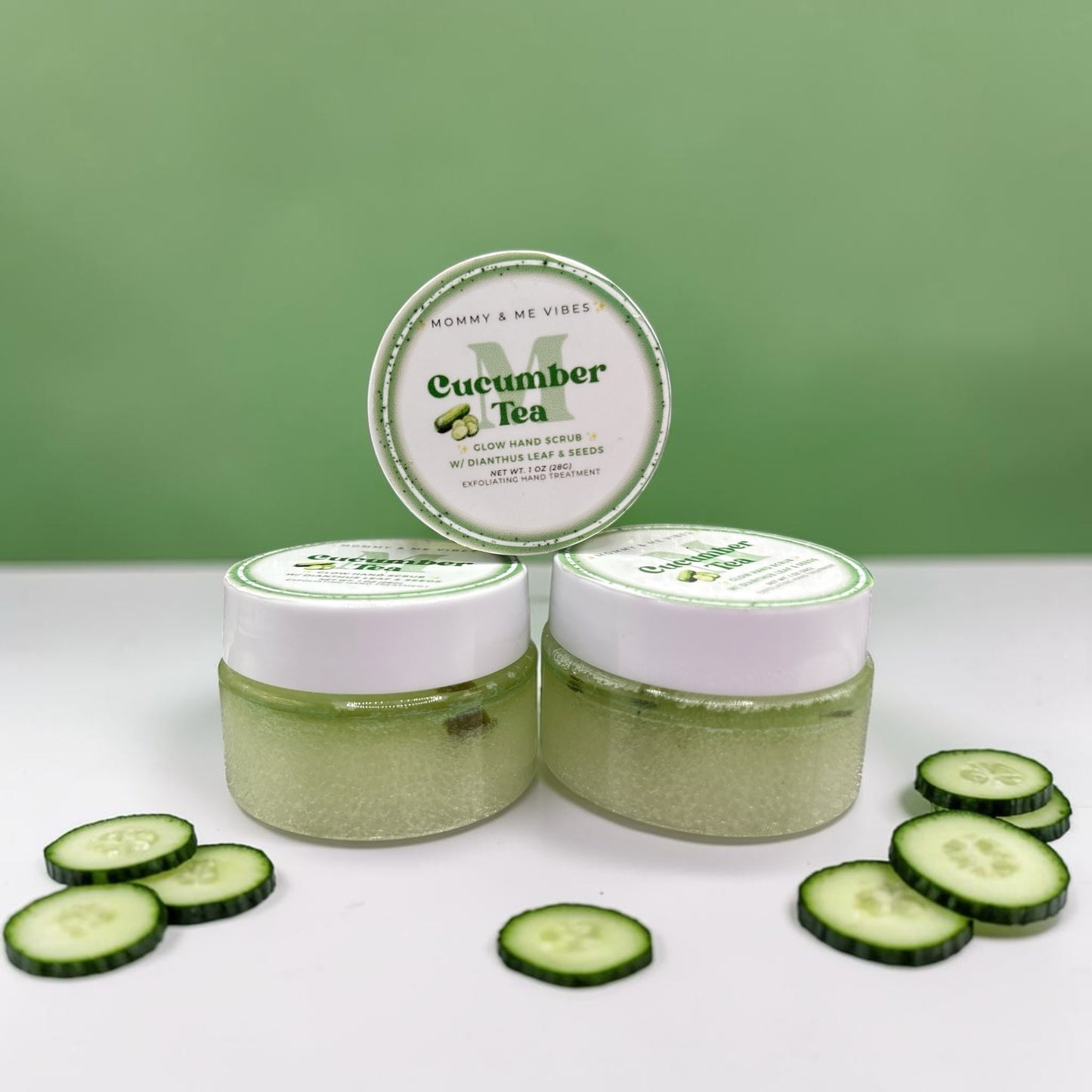 🥒 Cucumber Tea Hand Scrub 🫧