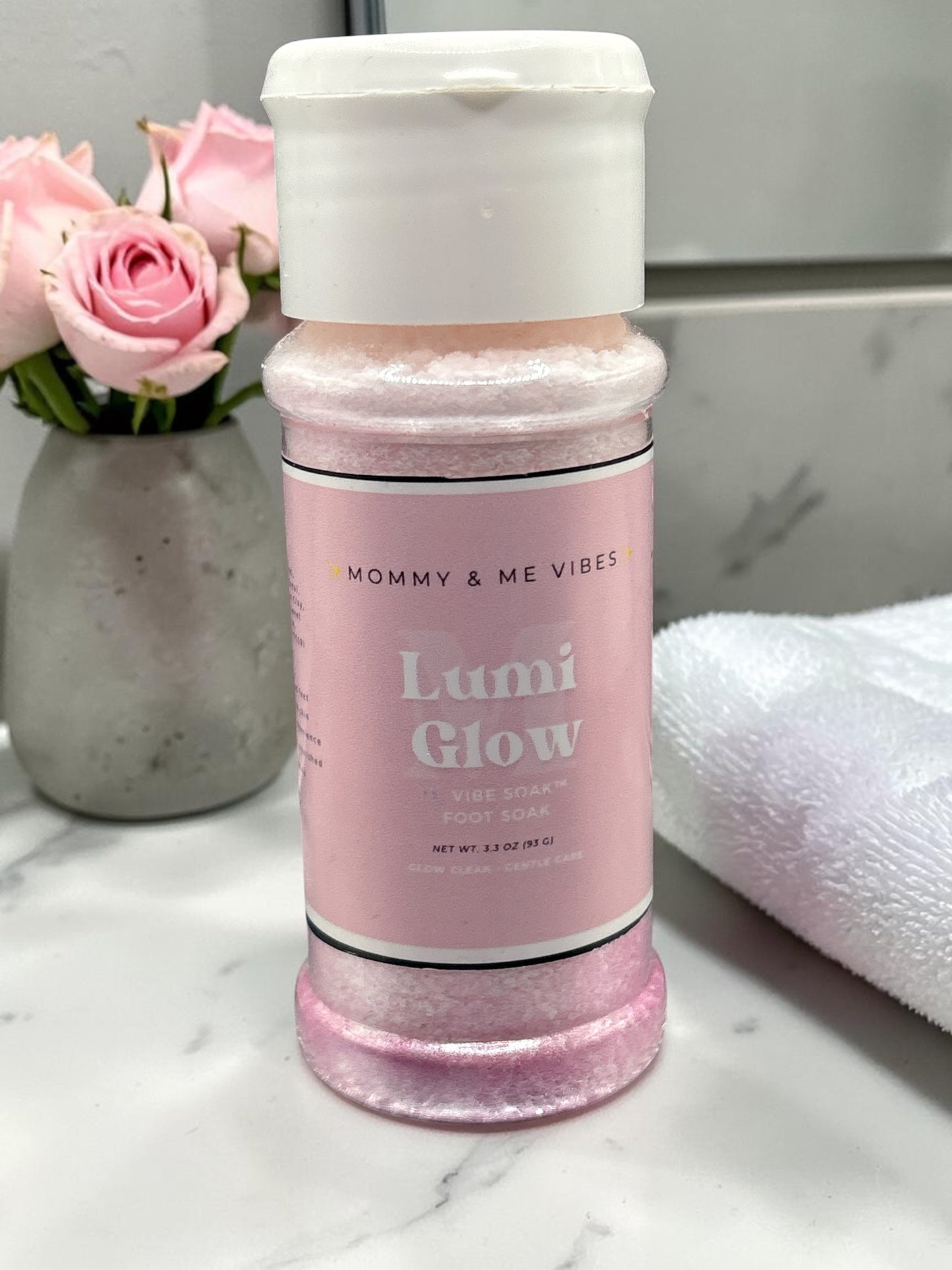 Lumi Glow Vibe Soak™ – Soft Calm & Glow Foot Soak 🤍✨