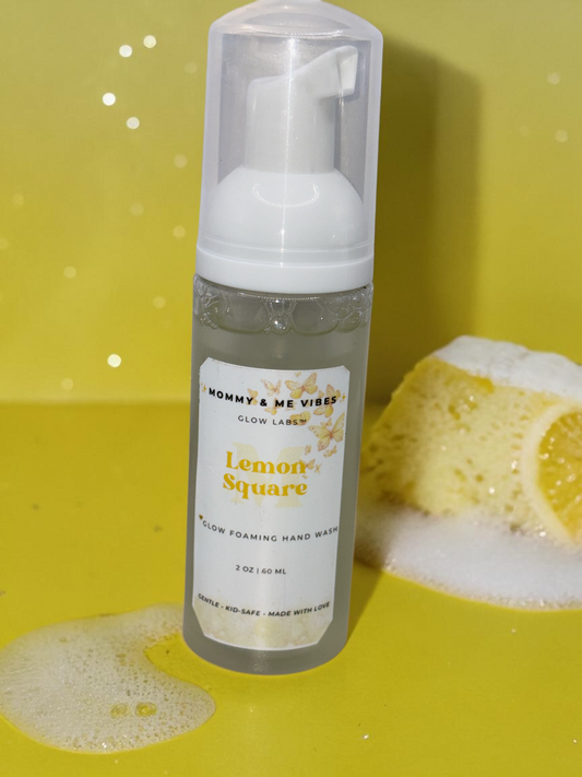 🫧 Foaming Hand Wash – Lemon Square Glow 🍋