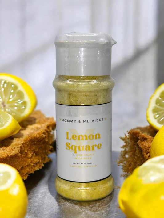Lemon Square Vibe Soak™ – Bright & Glow Foot Soak 🍋
